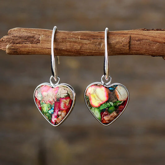 Sehaya Freesia Heart Earrings