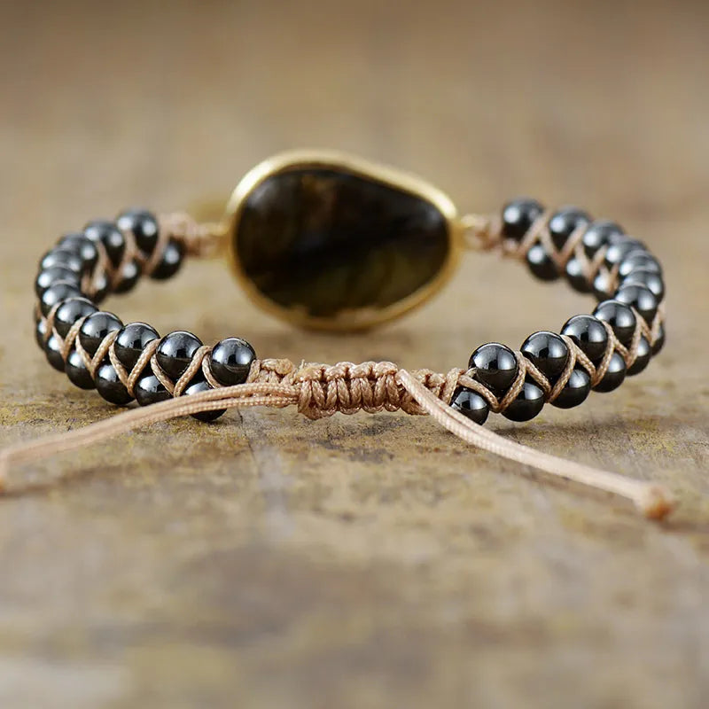 Hematite Labradorite Bracelet