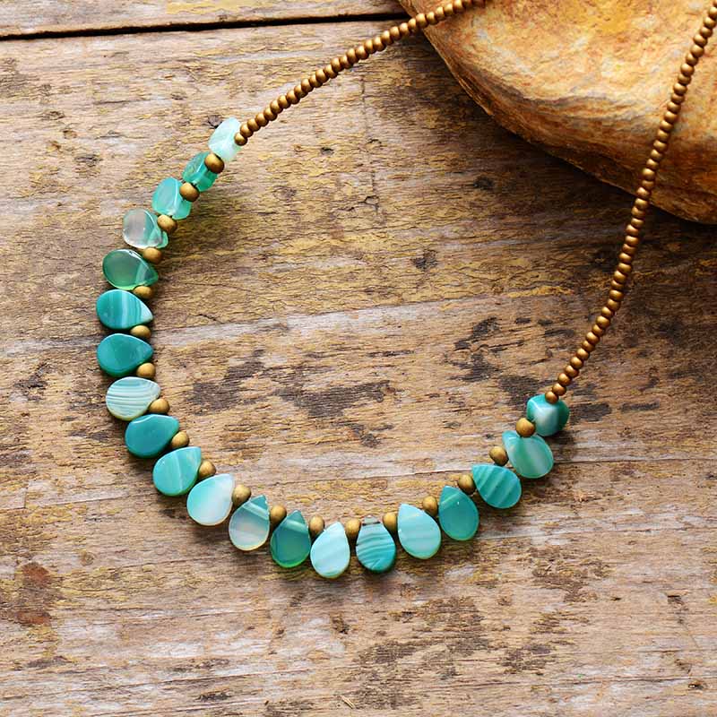 Green & Turquoise Onyx Necklace