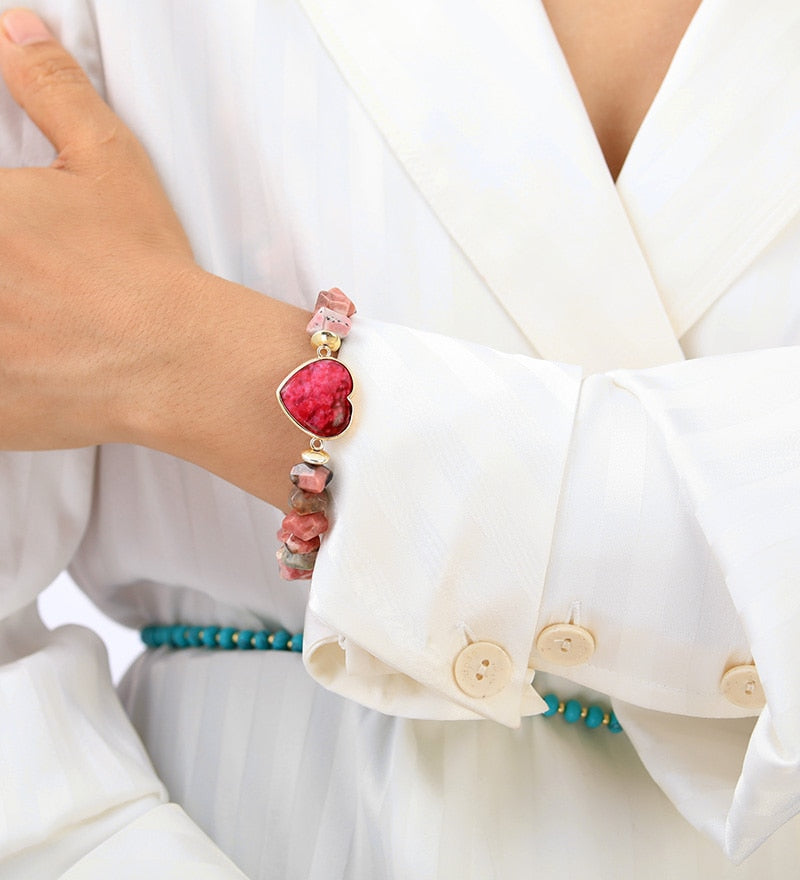 Rhodonite Love Stretch Bracelet