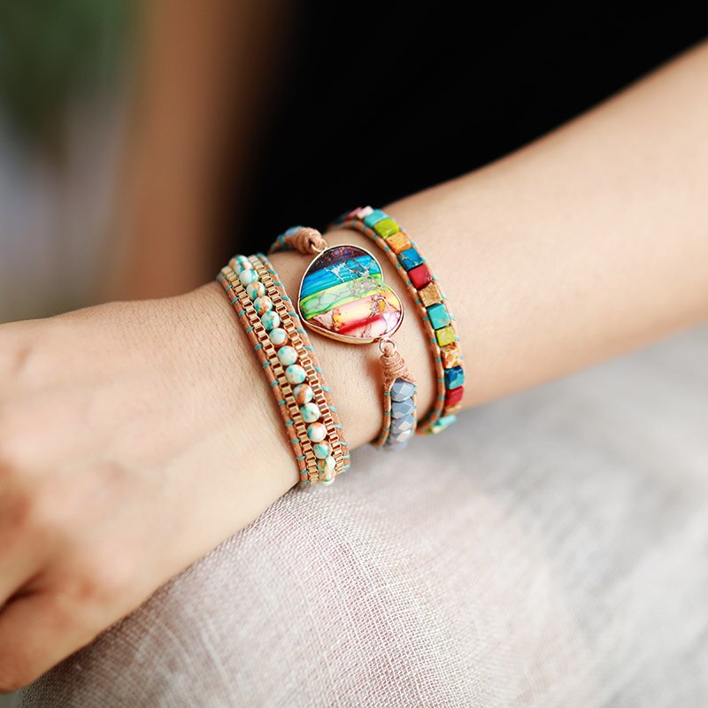 Sehaya 7 Chakra Heart Bracelet 02
