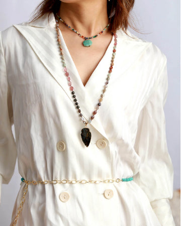 Sehaya Labradorite Crystal Premium Necklace Image 03