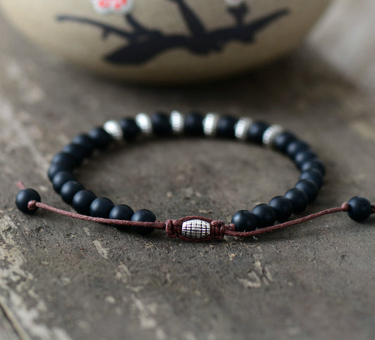 Black Onyx Beaded Bracelet