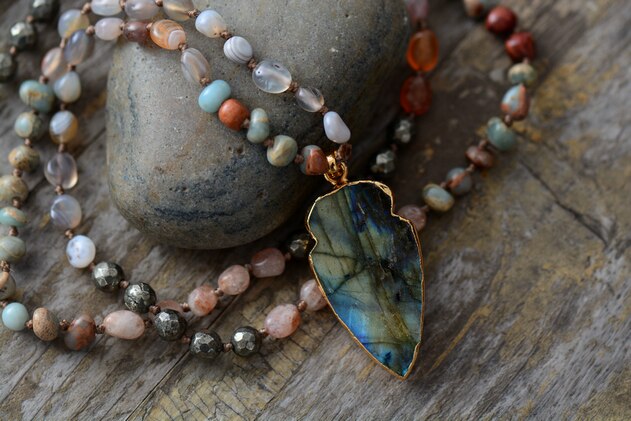Sehaya Labradorite Crystal Premium Necklace Image 05