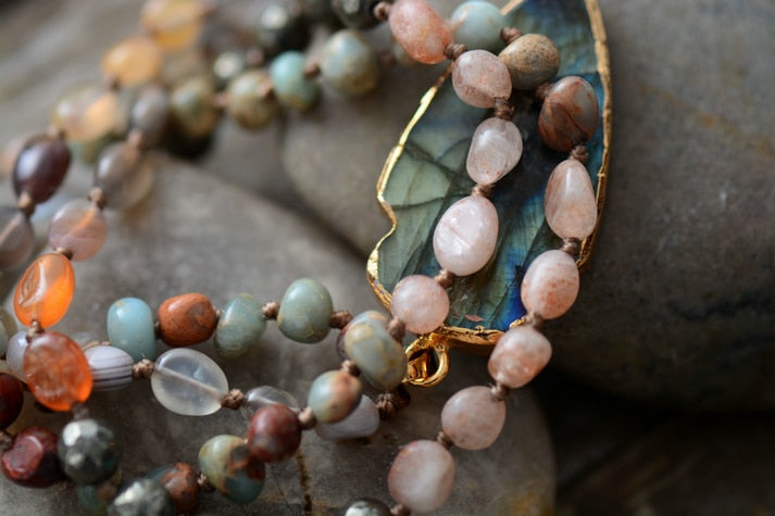 Sehaya Labradorite Crystal Premium Necklace Image 04