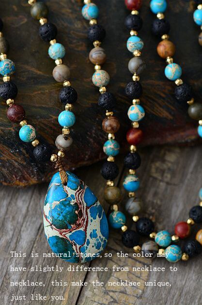 Mala Teardrop Necklace