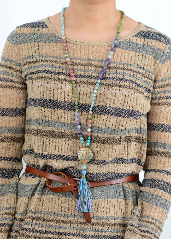 Sehaya 108 Beads Nepal Meditation Necklace 03