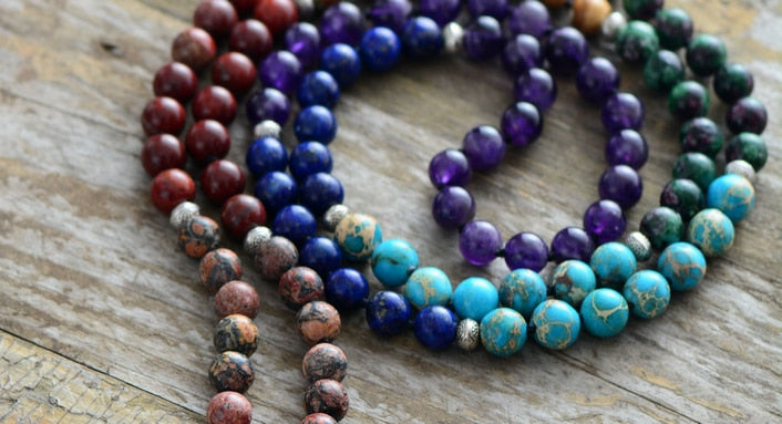 7 Chakra Mala Tassel Necklace