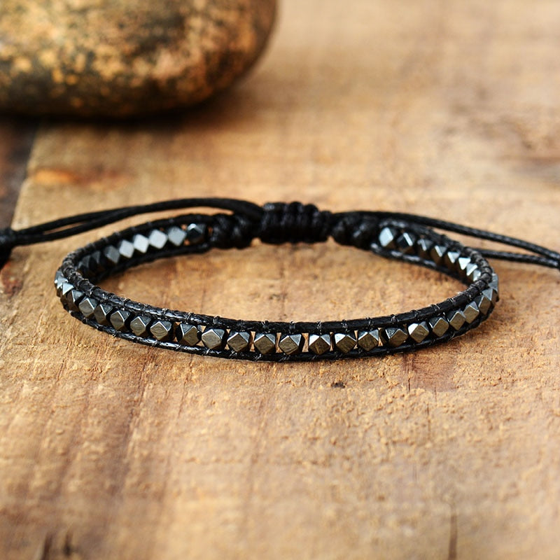 Sehaya Hematite Beads Vintage Bracelet 03