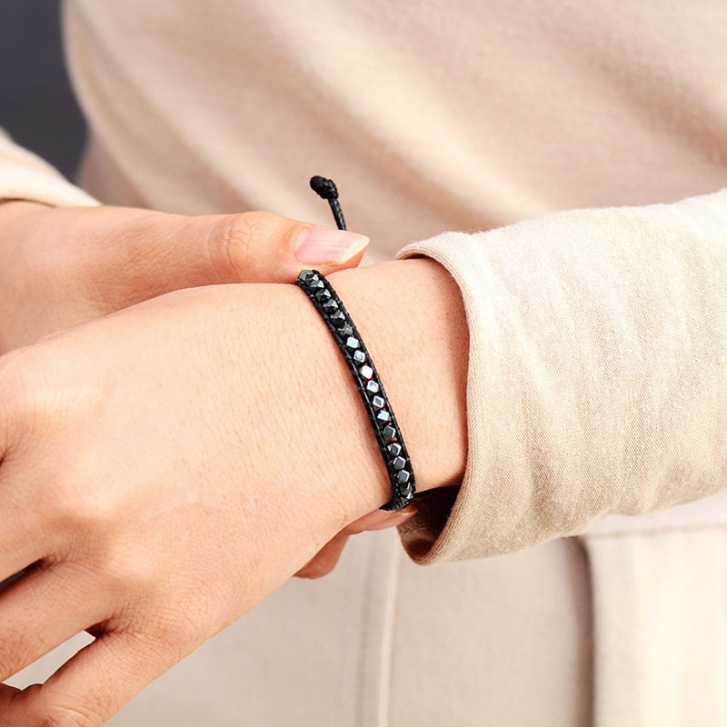 Sehaya Hematite Beads Vintage Bracelet 05