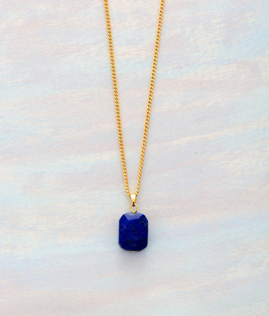 Lapis Lazuli Gold Pendant