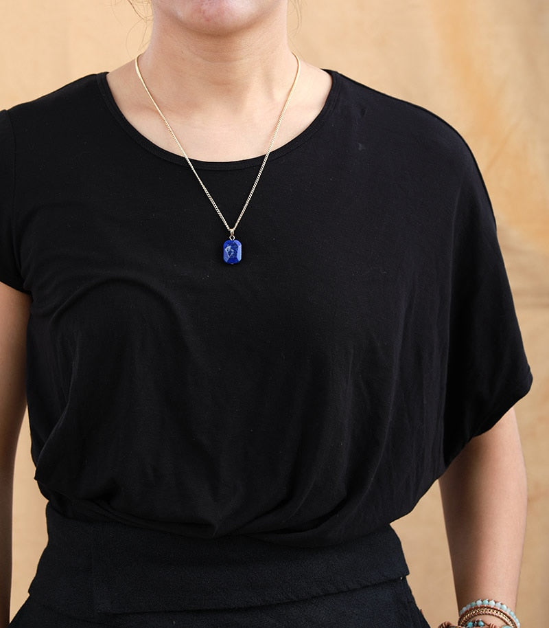 Lapis Lazuli Gold Pendant