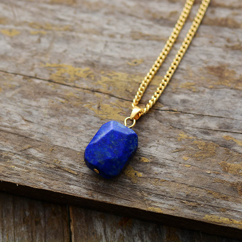 Lapis Lazuli Gold Pendant