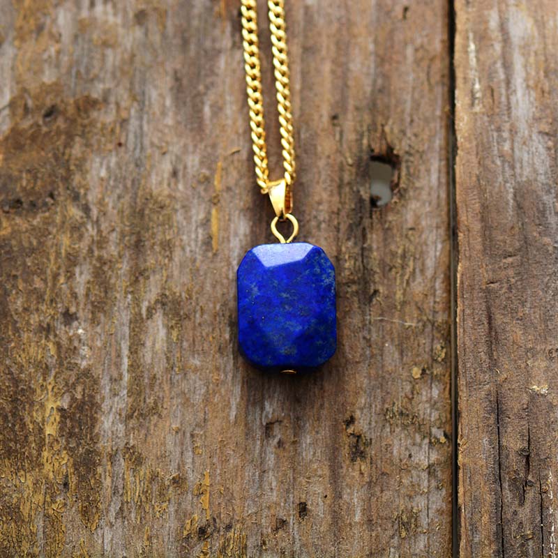 Lapis Lazuli Gold Pendant