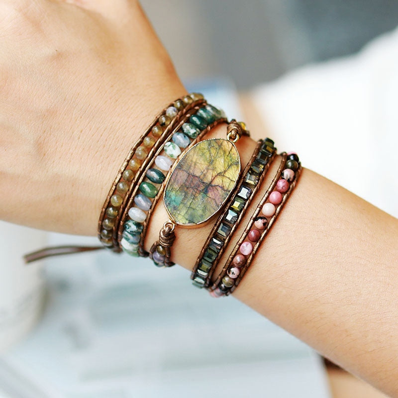 Sehaya Labradorite Crystal Premium Bracelet Image 0
