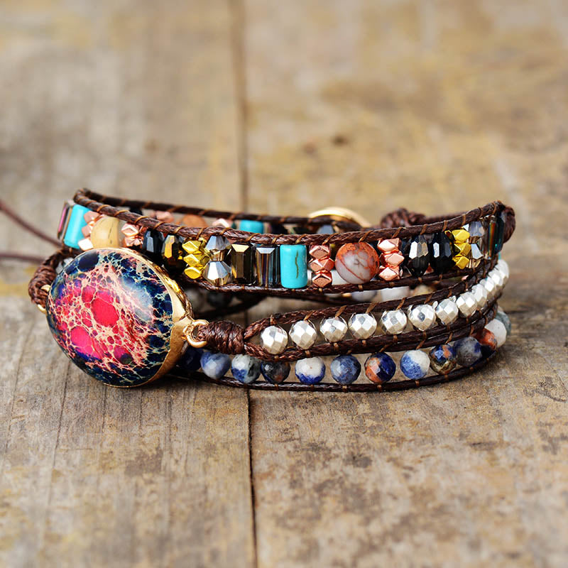 Tourmaline Jasper Statement Bracelet