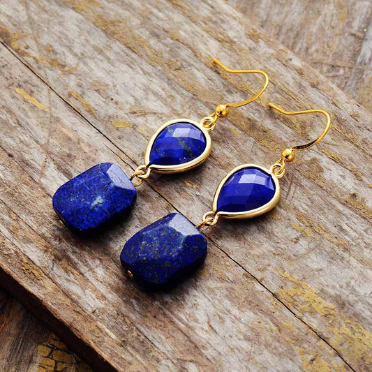Lapis Lazuli Drop Earrings