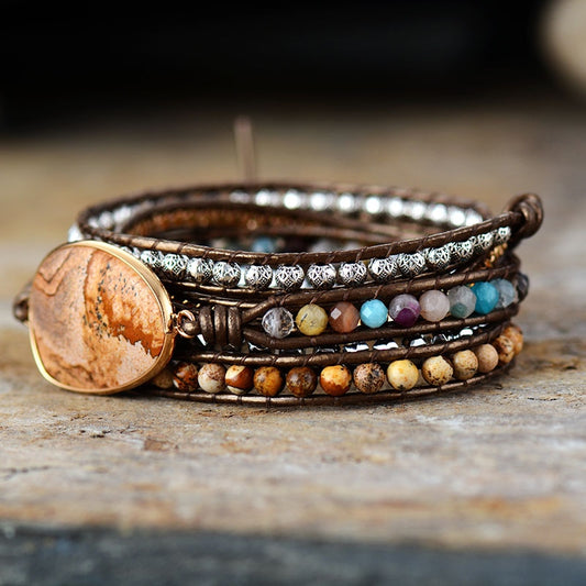 Picture Jasper Statement Bracelet