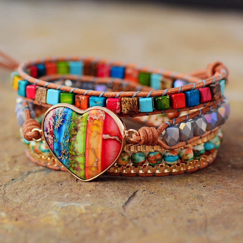 Sehaya 7 Chakra Heart Bracelet 04