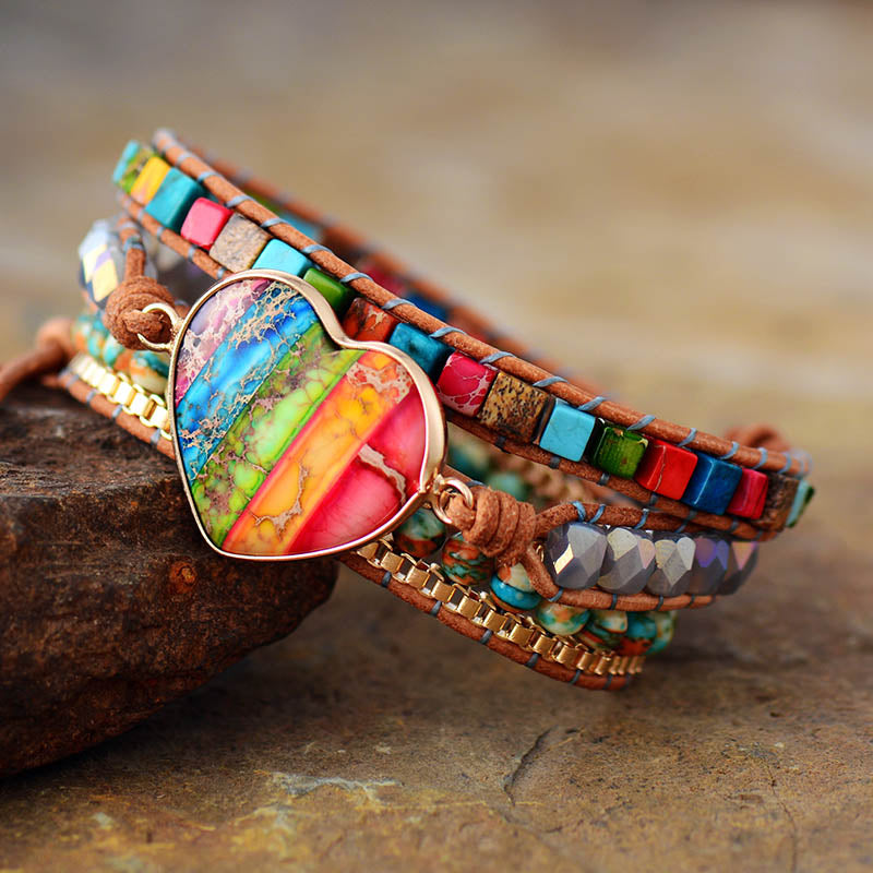 Sehaya 7 Chakra Heart Bracelet 03