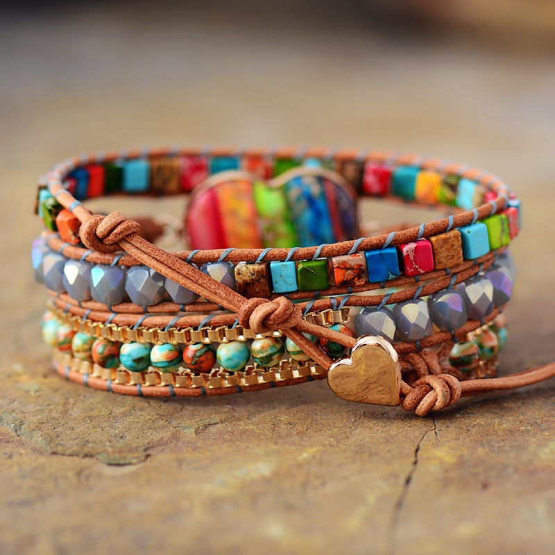 Sehaya 7 Chakra Heart Bracelet 05
