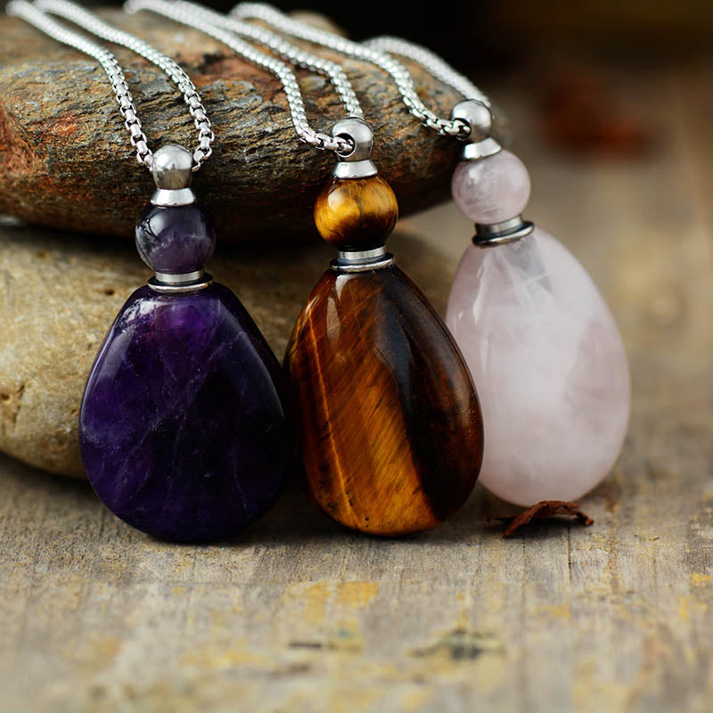 Essential Oil Bottle Pendant - Flask