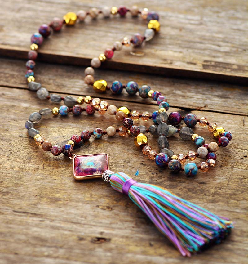 Spectrum Boho Mala Necklace
