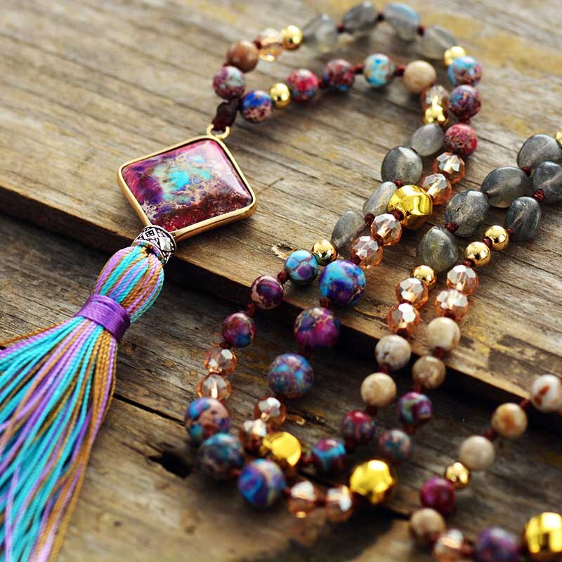 Spectrum Boho Mala Necklace