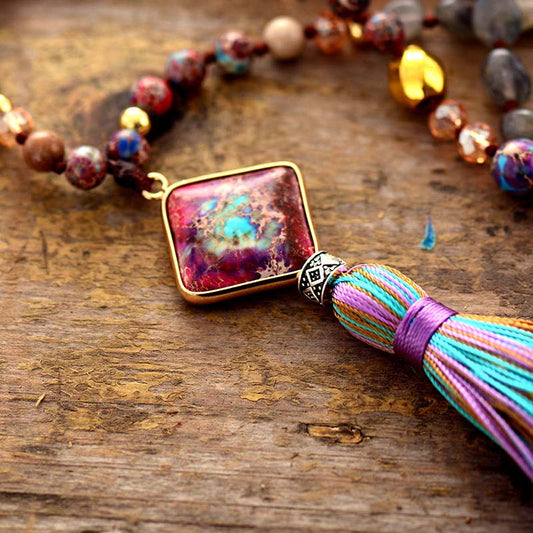 Spectrum Boho Mala Necklace