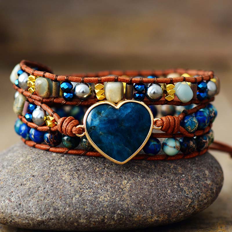 Sehaya Apatite Heart Bracelet 04