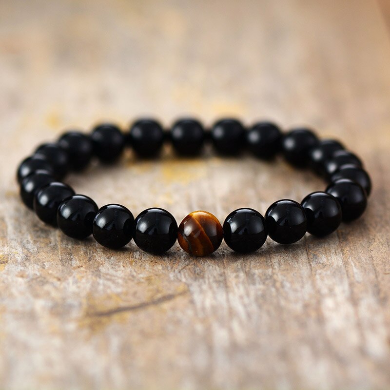 Sehaya Black Obsidian & Tiger Eye Bracelet 03
