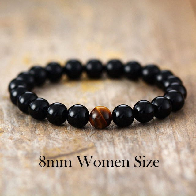 Sehaya Black Obsidian & Tiger Eye Bracelet 08
