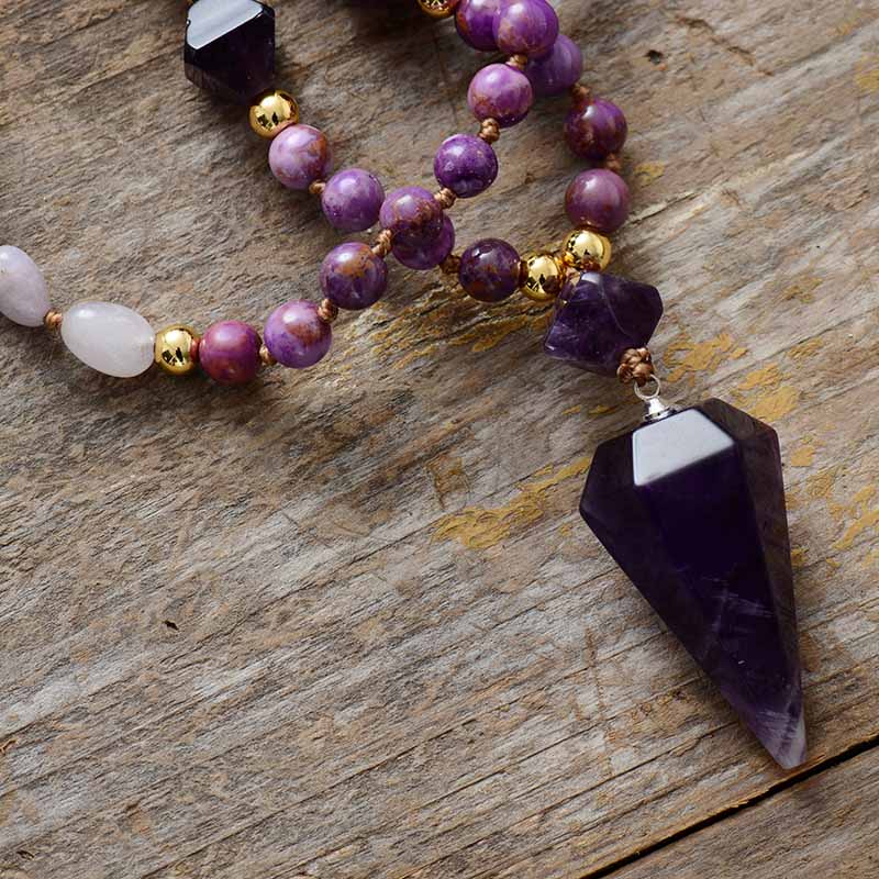 Amethyst Cone Premium Necklace