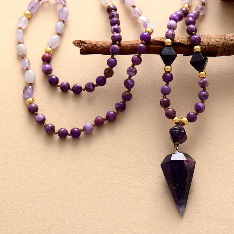 Amethyst Cone Premium Necklace