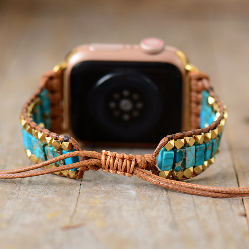 Ocean Blue Slim Apple Watch Band