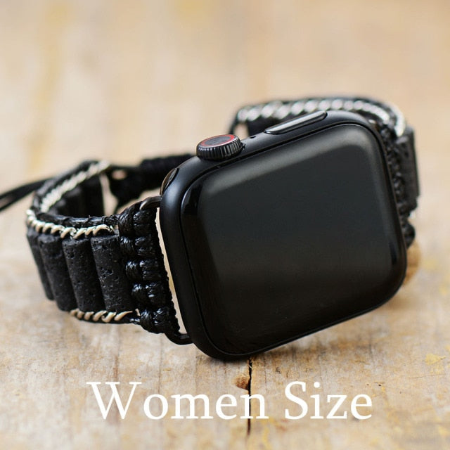 Sehaya Black Lava Apple Watch Band 05