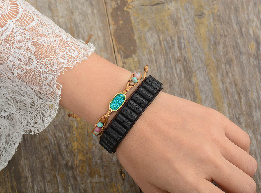 Sehaya Black Lava Bracelet 04