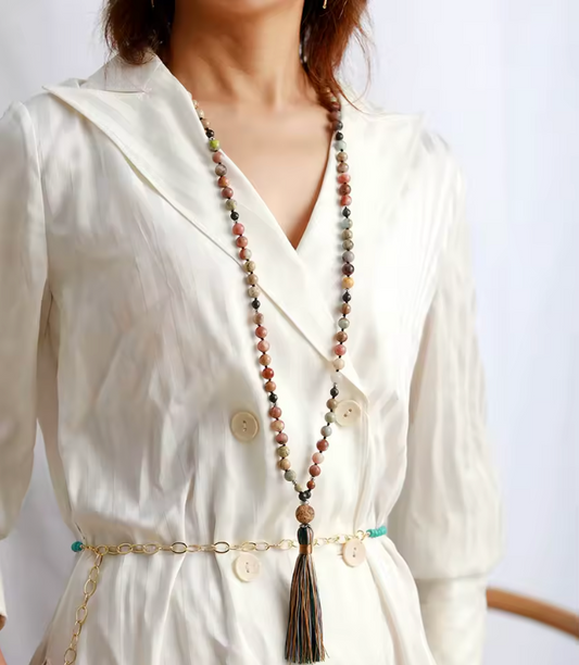 Mala Tassel Necklace