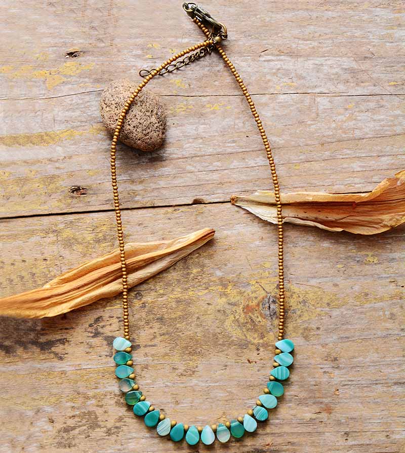 Green & Turquoise Onyx Necklace