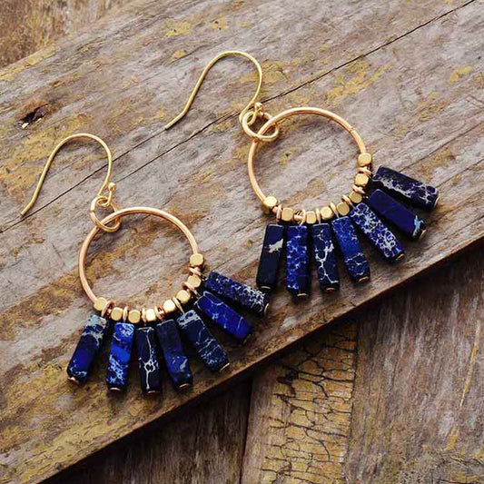 Dark Blue Earrings