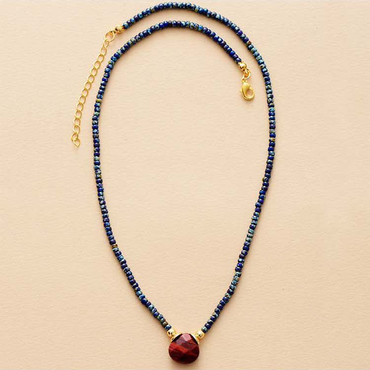 Seed Beads Teardrop Choker Necklace