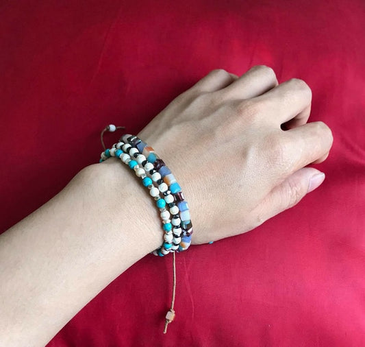 Howlite Boho Beaded Bracelet