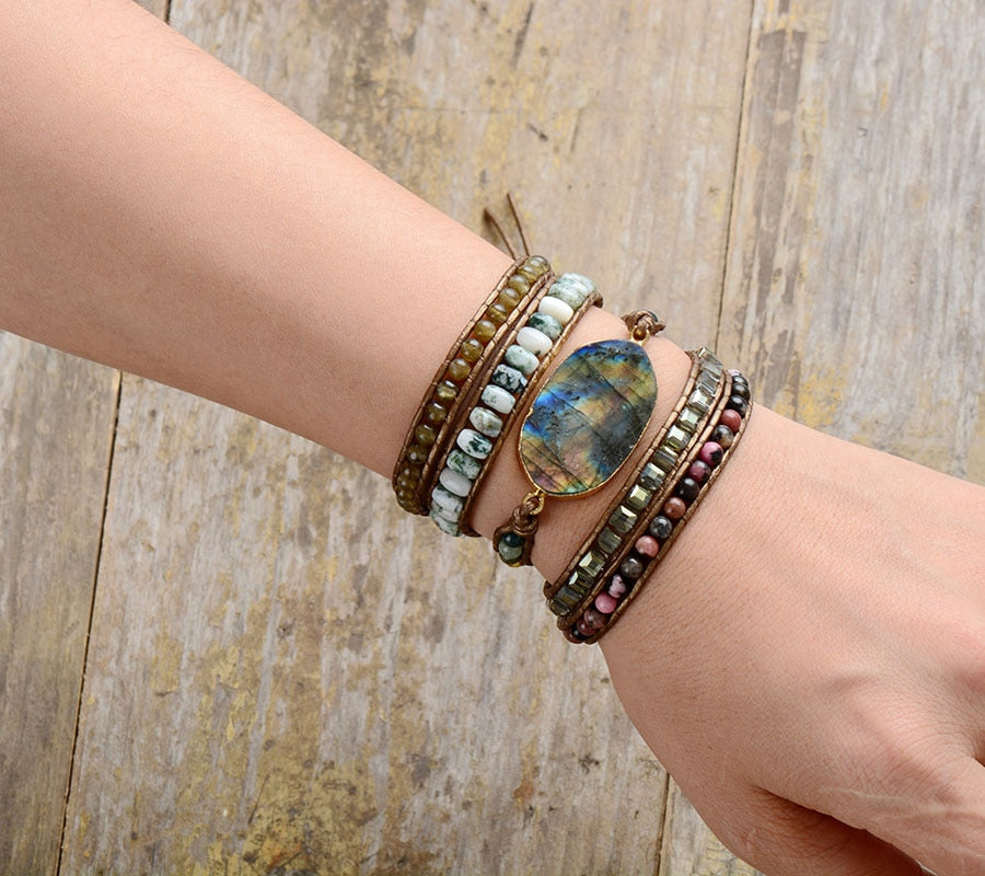 Sehaya Labradorite Crystal Premium Bracelet Image 0