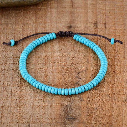 Disc Beads Turquoise Bracelet