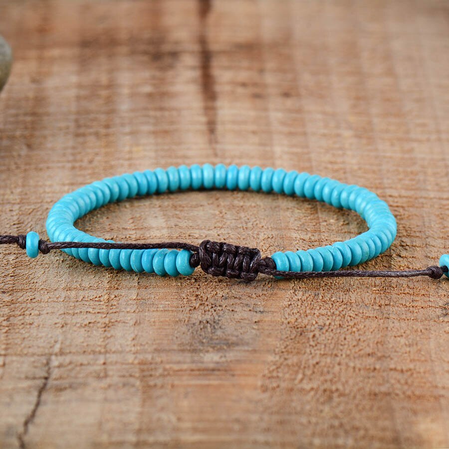 Disc Beads Turquoise Bracelet
