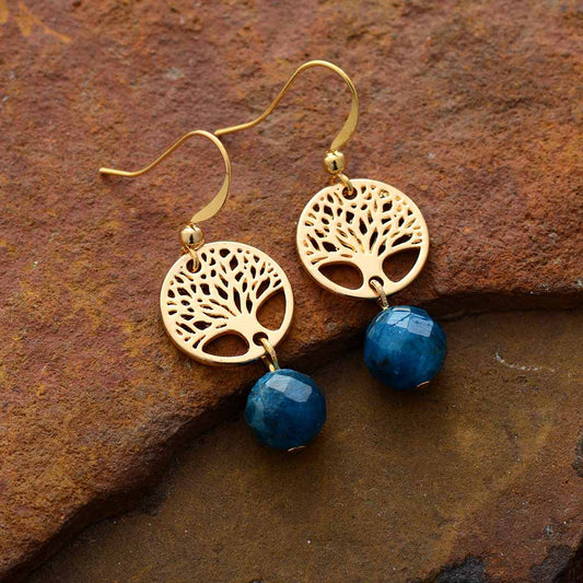 Tree of Life Apatite Earrings