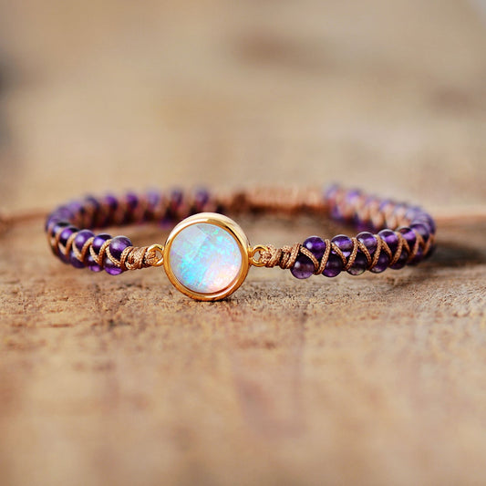 Sehaya Amethyst Opal Charm Bracelet Image 01