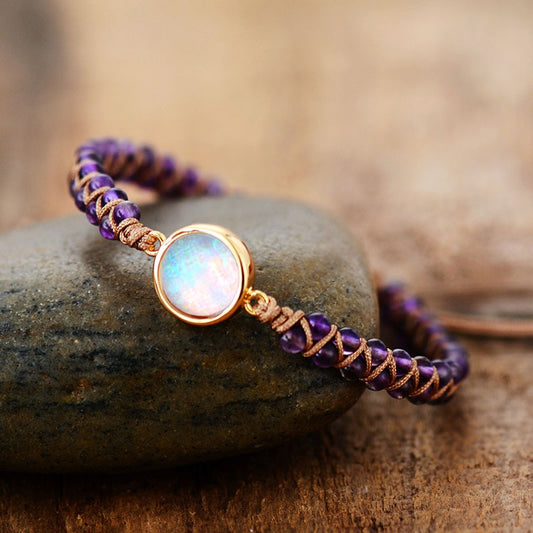Sehaya Amethyst Opal Charm Bracelet Image 02