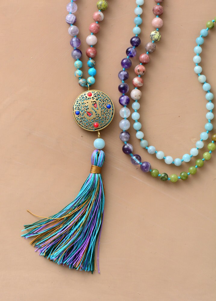 Sehaya 108 Beads Nepal Meditation Necklace 04