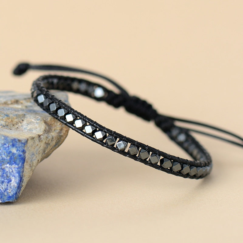 Sehaya Hematite Beads Vintage Bracelet 04